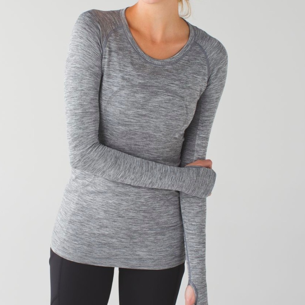 lululemon athletica Gray Long Sleeve Top